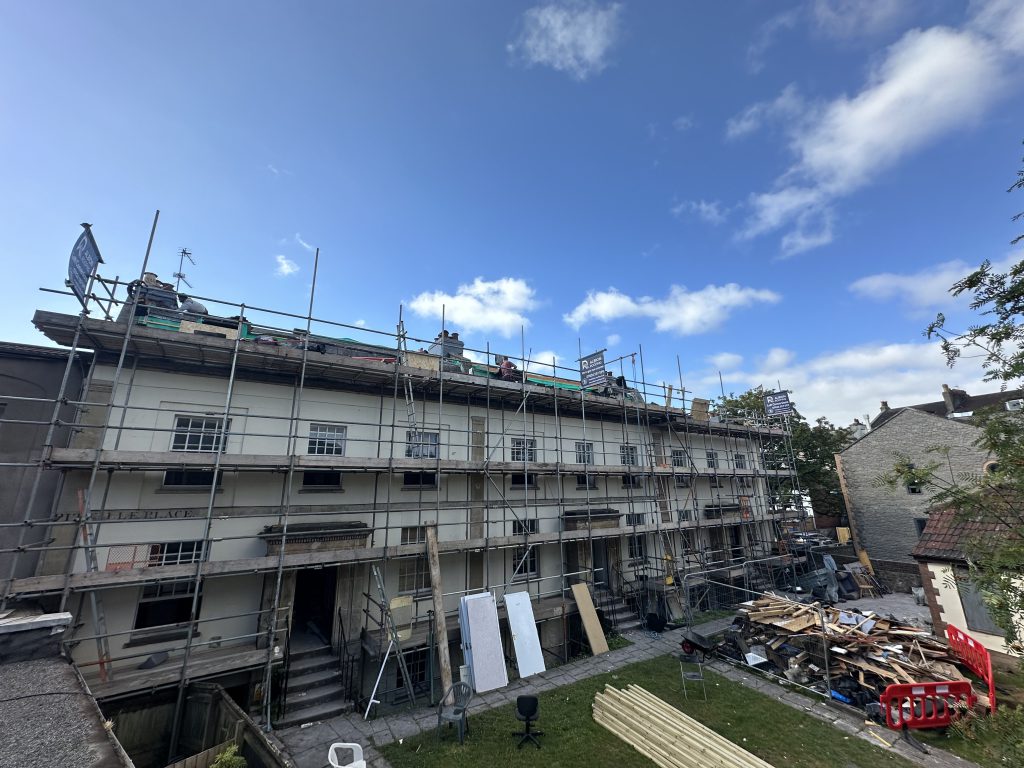 Roof works on Georgian terrace, Clifton, Albion Roofing.